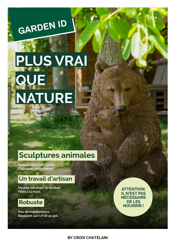 Magazine Garden ID Sculptures animales